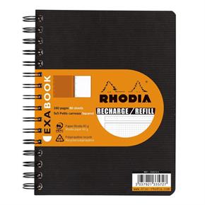 Rhodia ExaBook A5+ Recharge Kareli Black 133572C