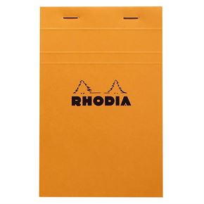 Rhodia Classic Üstten Zımbalı 11x17cm Kareli Defter Orange R14200