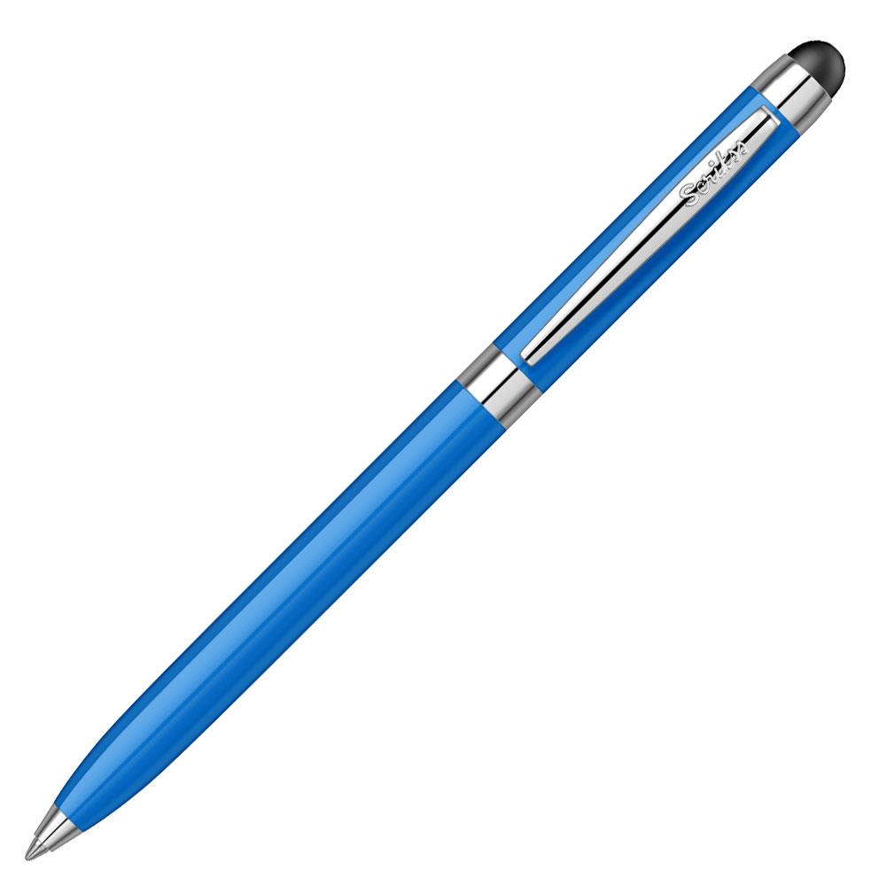 Scrikss Touch Pen Mini Tükenmez Kalem Mavi