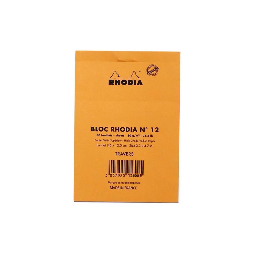 Rhodia Turuncu Çizgili Bloknot RB12600