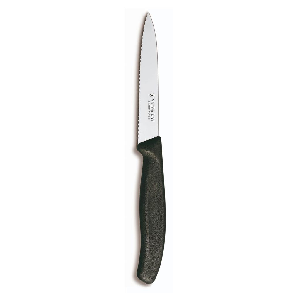 Victorinox SwissClassic 10cm Soyma Bıçağı Siyah 6.7733