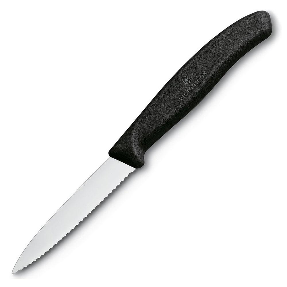 Victorinox SwissClassic 8cm Soyma Bıçağı Siyah 6.7633