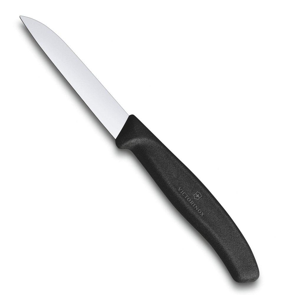 Victorinox SwissClassic 8cm Soyma Bıçağı Siyah 6.7403