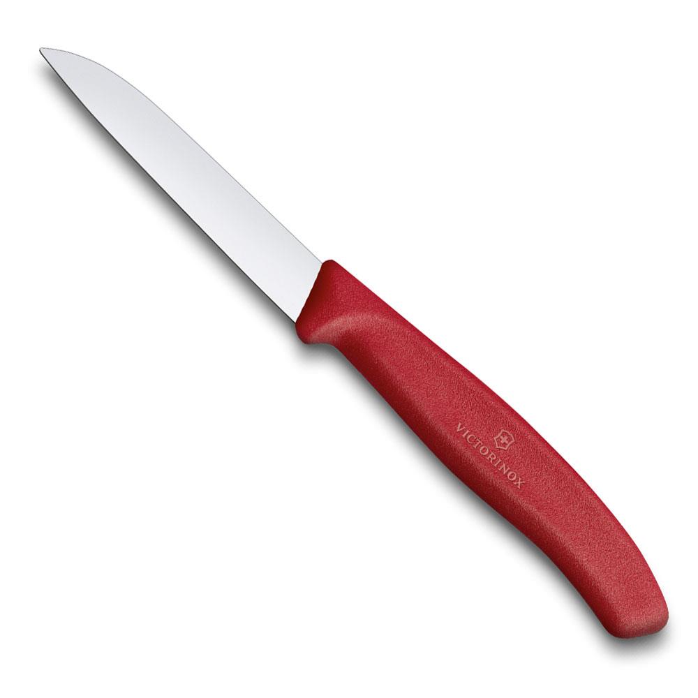 Victorinox SwissClassic 8cm Soyma Bıçağı Kırmızı 6.7401