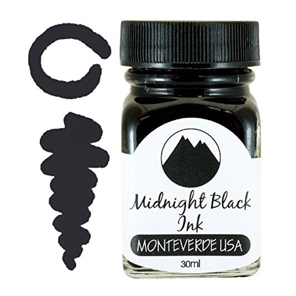 Monteverde Şişe Mürekkep 30ml Midnight Black G309MB