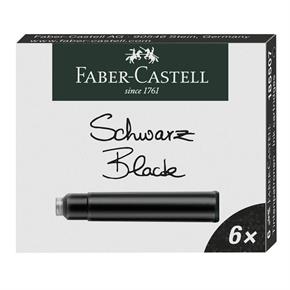 Graf von Faber Castell Dolma Kalem Kartuşu Siyah 6lı 185507