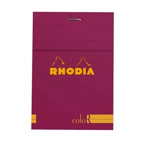Rhodia Basic Bloknot 8.5x12cm Çizgili Defter Rasperry Kapak 12972