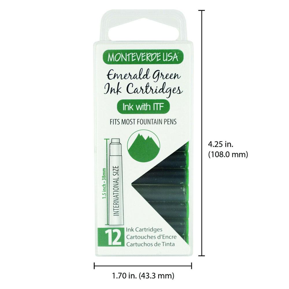 Monteverde Dolma Kalem Kartuşu Emerald Green G305EG
