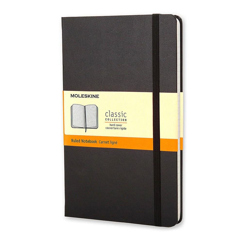 Carnet ligné - Grand format - Couverture rigide noire: MOLESKINE:  9788883701122: : Books