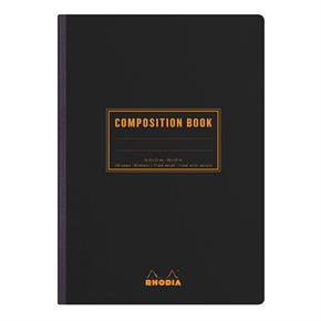Rhodia Composition Book A5 Çizgili Defter Black 119219C