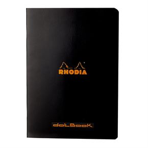 Rhodia Classic Stapled A5 Noktalı Defter Black RD119186