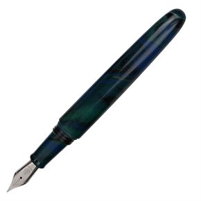 Wancher Dream Pen True Ebonite Marble Green F Uç Dolma Kalem EBSF