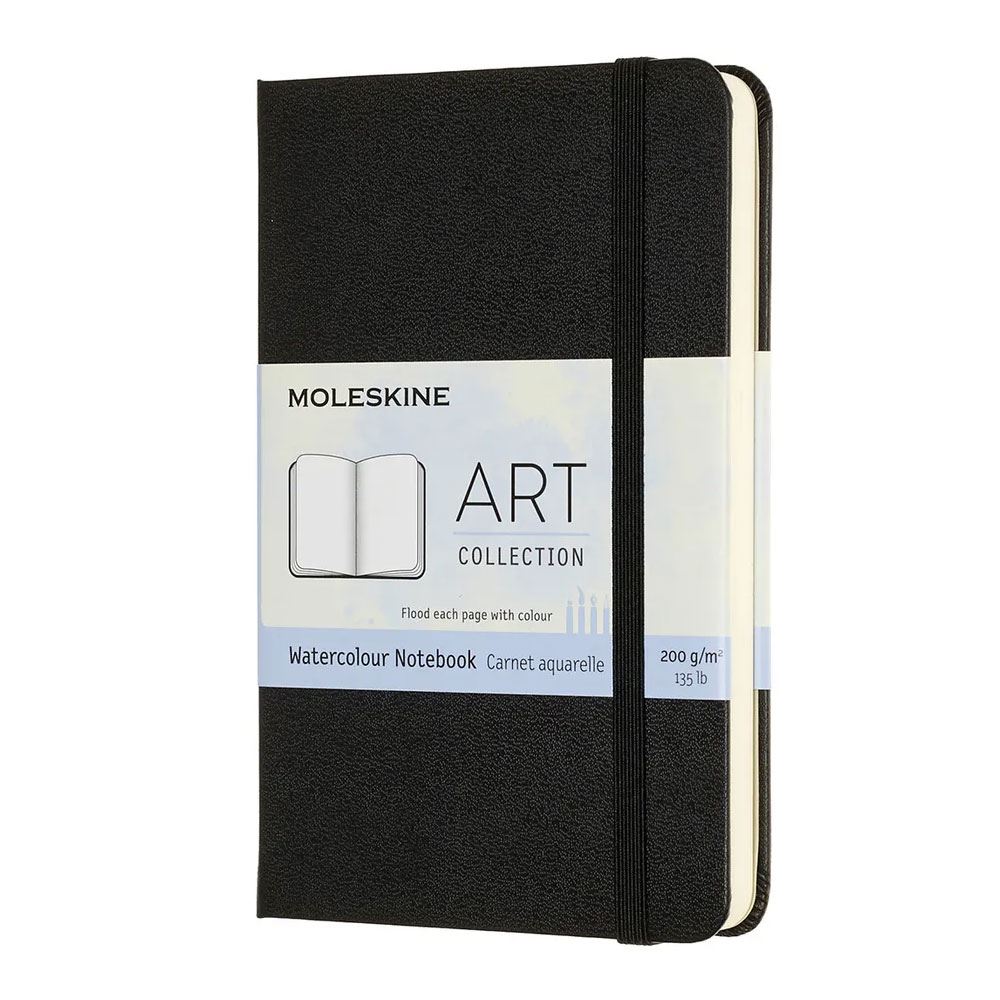 Moleskine Art Collection Watercolour Notebook 9x14 Black