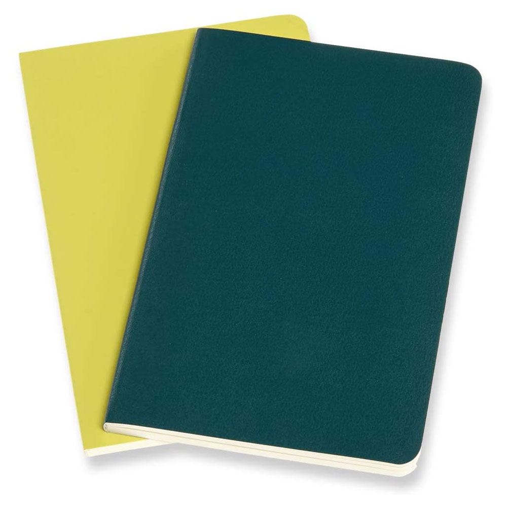 Moleskine Volant Journals Çizgisiz Defter 9x14 Pine Green/Lemon Yellow