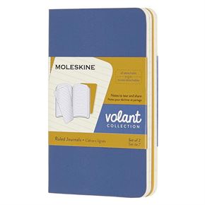 Moleskine Volant Journals Çizgili Defter 6.5x10.5 Forget Blue/Amber Yellow