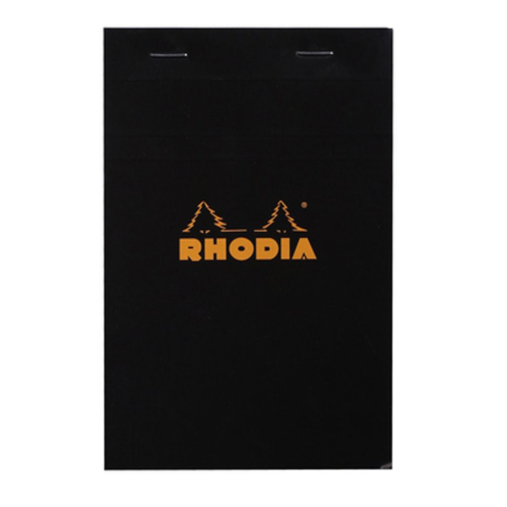 Rhodia Basic Üstten Zımbalı Bloknot Kareli 80 Yp.Siyah R142009