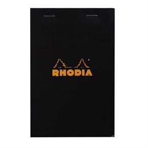 Rhodia Basic Üstten Zımbalı Bloknot Kareli 80 Yp.Siyah R142009
