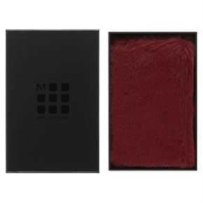 Moleskine Faux Fur Çizgisiz Defter 6.5x10.5 Maple Red LCFUR13ABOX