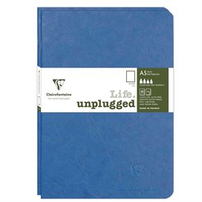 Clairefontaine My Essential Stapled A5 Çizgisiz Defter Royal Blue 733184C