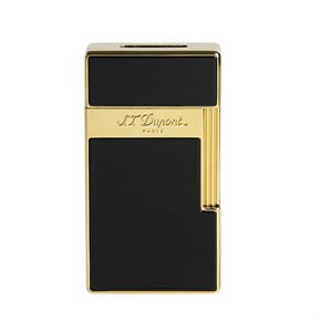 S.T. Dupont Biggy Golden Shiny Black Lacquer Lighter 25002