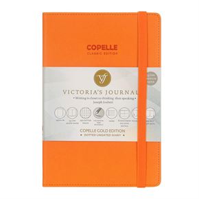 Victoria s Journals Copelle Gold Bujo 14x20 Noktalı Defter Turuncu 5501